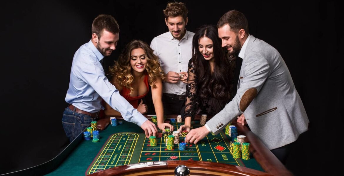 Live casino dealer table in pesomax apk game lobby showing baccarat and roulette games